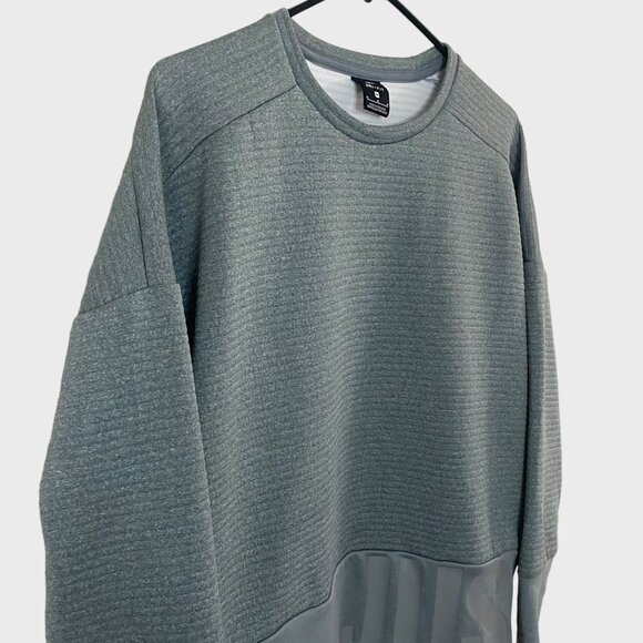 Nike Double Knit Crewneck Sweatshirt Women's Medium Gray Long-Sleeve Pullover - Picture 4 of 13